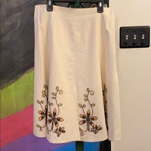 Willi Smith flower Skirt size 6